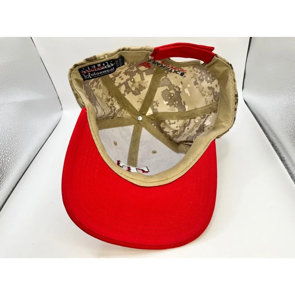 Texas‎ Rangers Fanatics Digital Camo Hat Red Flat Brim Adjustable Baseball Cap